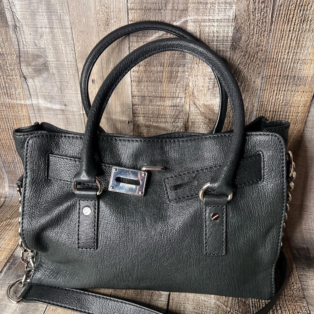 Michael Kors black soft leather Hamilton Satchel Handbag - Picture 11 of 15